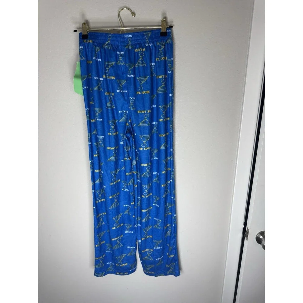 St. Louis Blues NHL Boys Pajama Pants Blue/Yellow/White XL (16/18) Licensed